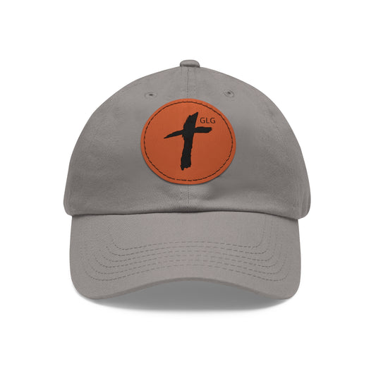 Cross Hat with Leather Patch